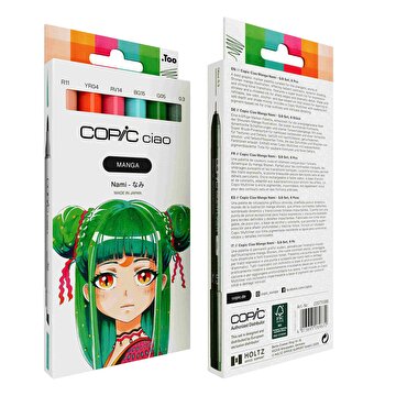 Picture of COPIC CIAO MANGA SET, NAMI, 6 PCS