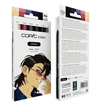 Picture of COPIC CIAO MANGA SET, SOTA, 6 PCS
