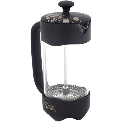 Any Morning 350 ml Borosilikat Cam French Press Paslanmaz Çelik 3 Katmanlı Filtre FY92. ürün görseli