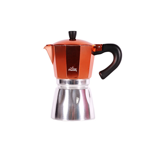 Any Morning Hes-6 Espresso Kahve Makinesi Alüminyum Moka Pot 240 Ml Bakır. ürün görseli