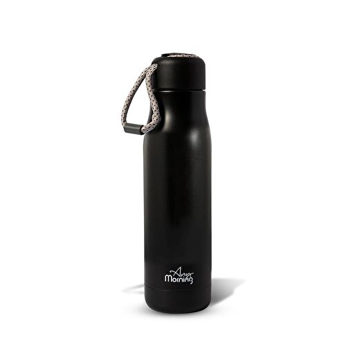Picture of Any Morning BA21547 Thermos 600 Ml, Stainless Steel, Leak-Proof Lid, 8 Hours Hot, Black