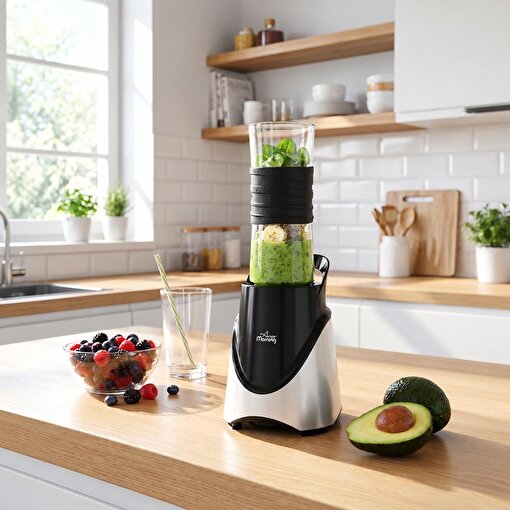 Picture of Any Morning SIN2635 Personal Smoothie Blender 300W with 570ml BPA-Free Bottle