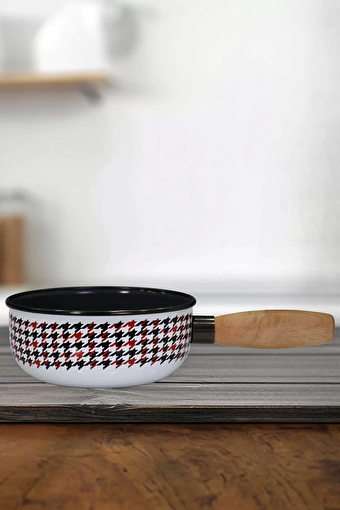 Picture of PR Home Forte Black Enamel Wooden-Handle Mini Pan