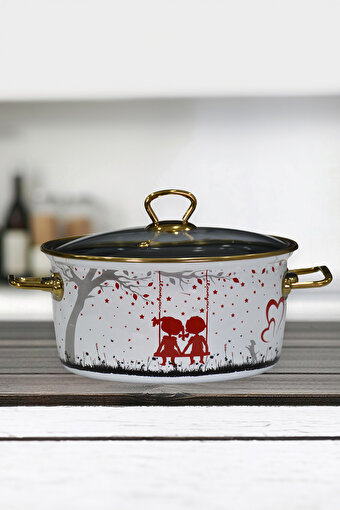 Picture of PR Home Love Enamel Frying Pot 22 cm