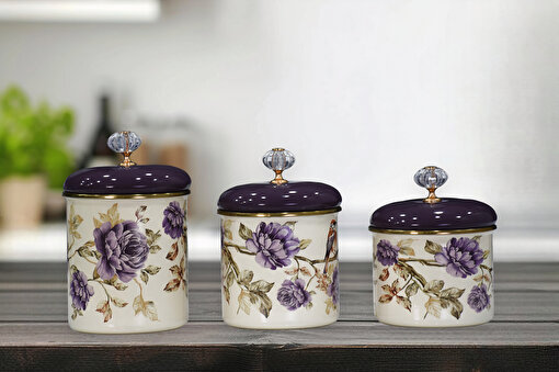Picture of PR Home Fiorella Enamel Spice Jar Set