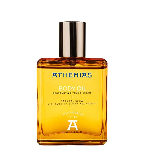 Athenias Body oil 50 ML Yüz ve Vücut Yağı | 21 Çeşit Organik Yağ Ve Ekstrakt + Nemlendirici + Doğal Parlaklık. ürün görseli