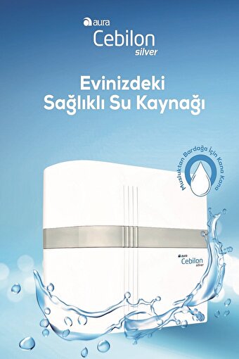 Aura Cebilon Silver Water Treatment  System Su Arıtma Cihazı ÜCRETSİZ KURULUM. ürün görseli