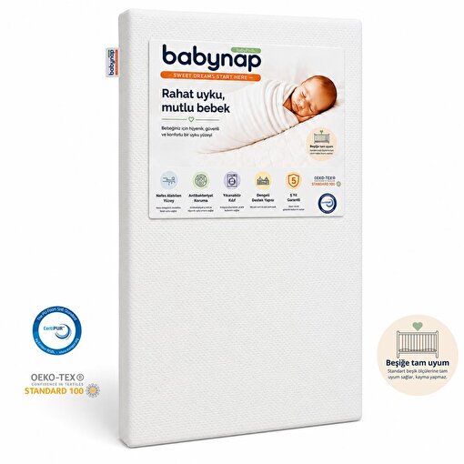 Babynap BabyPedic Bebek Yatağı 70*130. ürün görseli