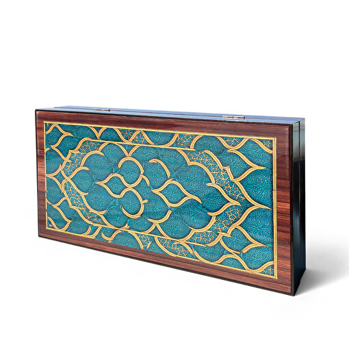 Picture of Biggdesign Oriental Backgammon Set | Magnetic Closure, Scratch-Resistant Surface