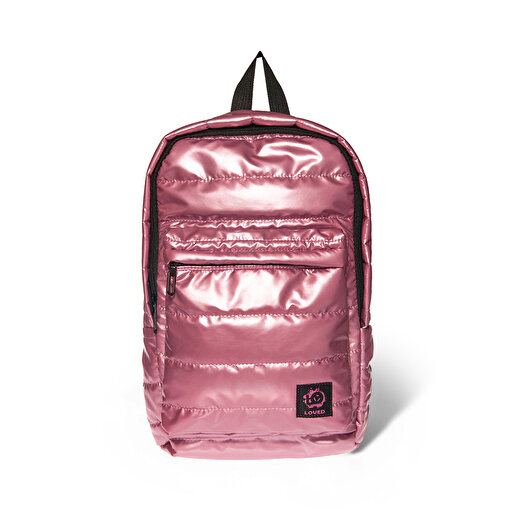 Biggdesign Moods Up Loved  Kapitone Su Geçirmez Kumaşlı Okul ve Laptop Sırt Çantası Pembe. ürün görseli
