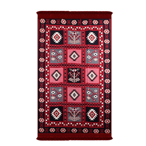 Bigghome Çift Taraflı Kilim, Makinede Yıkanabilir, Modern Desenli, 80*150 cm, SA1619B. ürün görseli