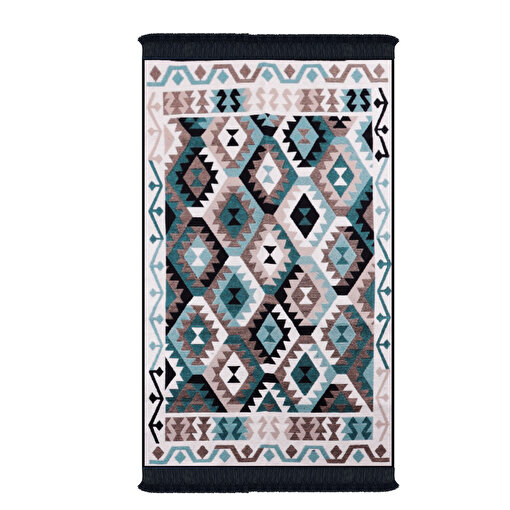 Bigghome Çift Taraflı Kilim, Makinede Yıkanabilir, Modern Desenli, 120*180 cm, SA1818A . ürün görseli