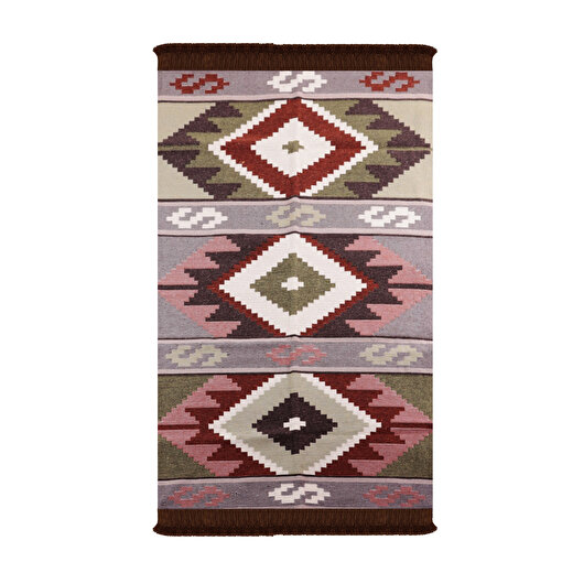 Bigghome Çift Taraflı Kilim, Makinede Yıkanabilir, Modern Desenli, 80*150 cm, SA1583B . ürün görseli