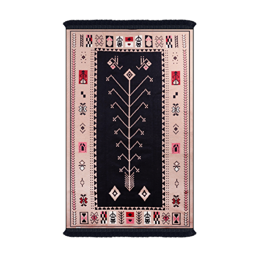 Bigghome Çift Taraflı Kilim, Makinede Yıkanabilir, Modern Desenli, 120*180 cm, SA1534A. ürün görseli