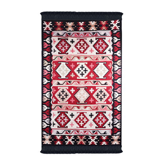 Bigghome Çift Taraflı Kilim, Makinede Yıkanabilir, Modern Desenli, 80*150 cm, SA1590A. ürün görseli
