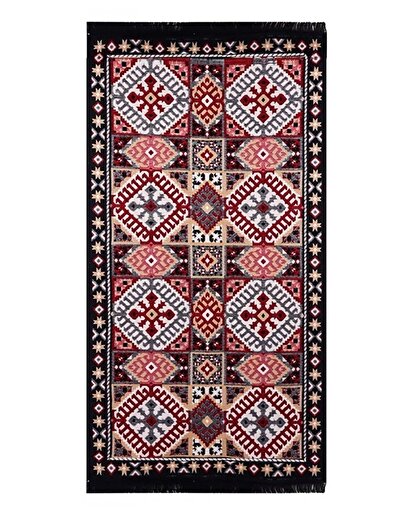 Bigghome SA25EU Kilim 80*150 cm, Makinede Yıkanabilir, Etnik Desenli. ürün görseli