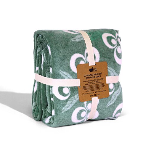 Picture of Bigghome Cintemani Green Double Blanket 200x220 cm 