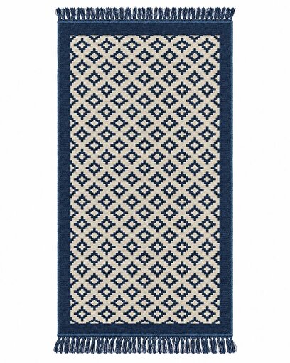 Bigghome Çift Taraflı Kilim 80*150 cm SA26ZE Makinede Yıkanabilir Modern Desenli. ürün görseli