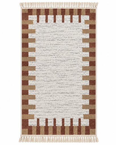 Bigghome Çift Taraflı Kilim 80*150 cm SA26EU Makinede Yıkanabilir Modern Desenli . ürün görseli