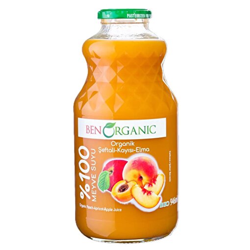 Picture of Ben Organics Apricot, Apple, Peach Juice – 946 ml