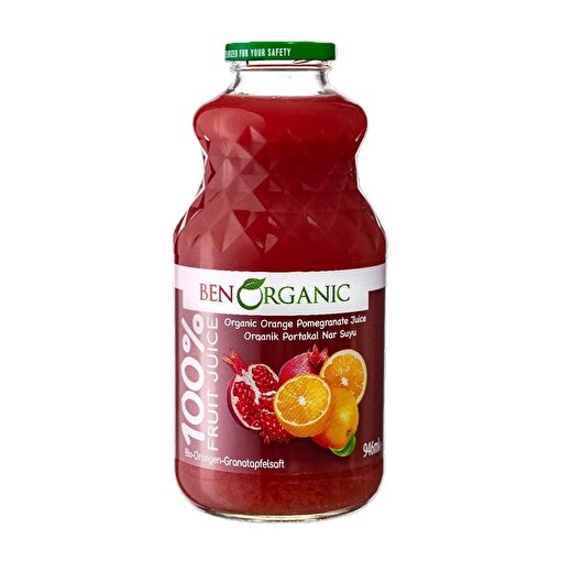 Picture of Ben Organics Pomegranate and Orange Juice – 946 ml