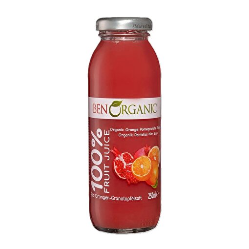 Picture of Ben Organics Pomegranate and Orange Juice – 250 ml