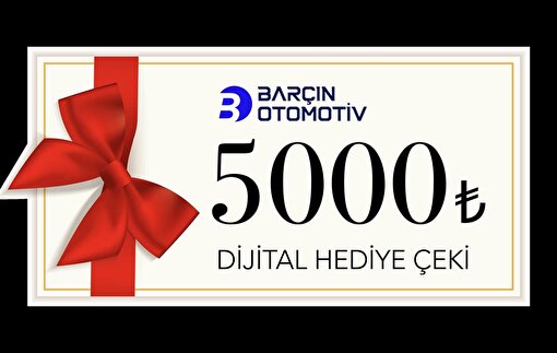 Barçın Otomotiv 5000 TL Dijital Hediye Çeki. ürün görseli