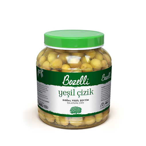 Bozelli Green Table Olives in Brine 1kg Net Weight. ürün görseli