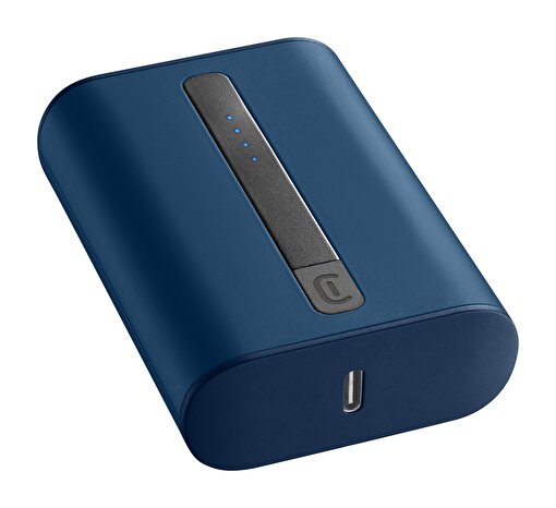 Cellularline Thunder 10.000 mAh PD USB-C 20 Watt Powerbank-Mavi. ürün görseli