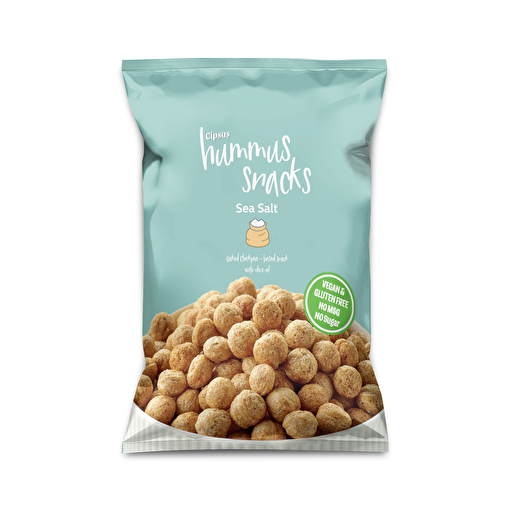 Picture of Cipsaş Hummus Snacks Sea Salt Flavored Hummus Chips 45 G