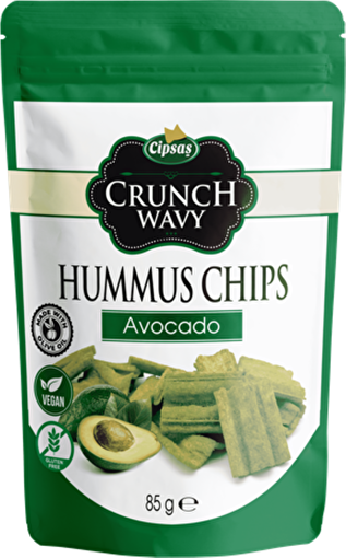 Picture of Cipsaş Crunch Wavy Avocado Flavored Hummus Chips 85 g