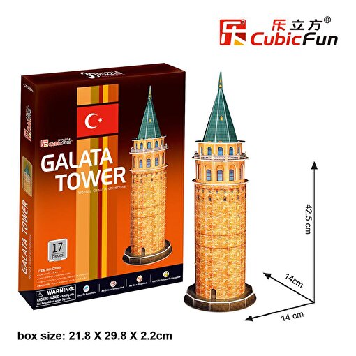 Cubic Fun 3D 17 Parça Puzzle Galata Kulesi. ürün görseli