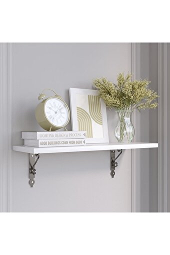 Decormet Retro Raf Seti 20*60  P.Beyaz+Siyah. ürün görseli