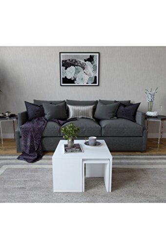 Decormet Ortanca Sehpa Beyaz. ürün görseli