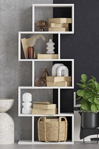 Decormet Meriç Kitaplık Beyaz. ürün görseli