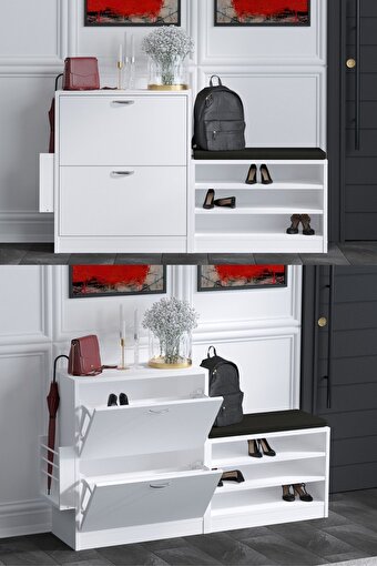 Decormet Trend Ayakkabı Dolabı Beyaz. ürün görseli