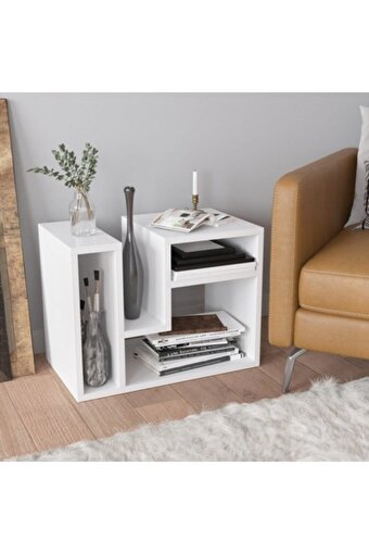 Decormet Abies Sehpa Beyaz. ürün görseli