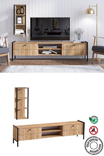 Decormet Paola Tv Sehpası Safir Meşe. ürün görseli