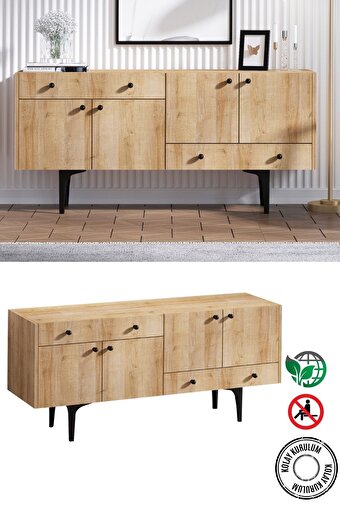 Decormet Misty Konsol Safir Meşe. ürün görseli