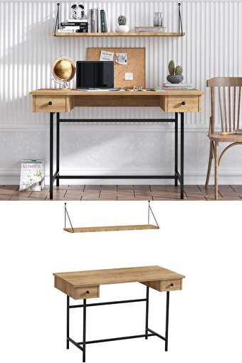 Decormet Dixie Çalışma Masası Safir Meşe. ürün görseli