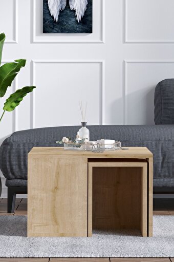 Decormet Ortanca Sehpa Safir Meşe. ürün görseli