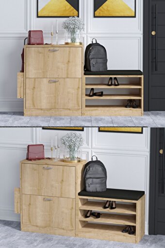 Decormet Trend Ayakkabı Dolabı Safir Meşe. ürün görseli