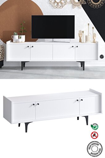 Decormet Atlas Tv Sehpası Dec0043 Beyaz. ürün görseli