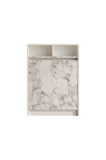 Decormet Bracked Çok Fonksiyonlu Masa Carrara Marble. ürün görseli