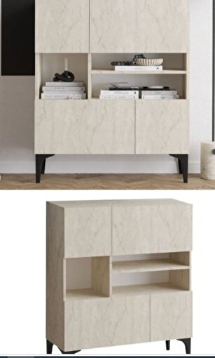 Decormet Krista Konsol Travertine. ürün görseli