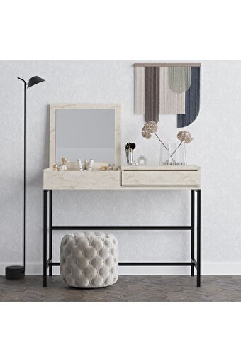 Decormet Linda Makyaj Masası Travertine. ürün görseli
