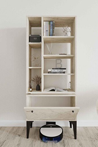 Decormet Fix Kitaplık Travertine. ürün görseli