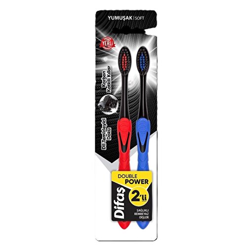 Picture of Difaş Double Power Duo Toothbrush (Soft Bristle)