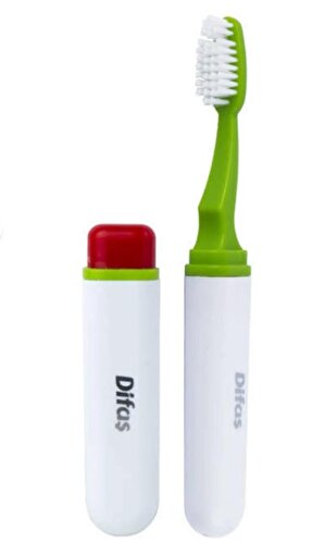Picture of Difaş Travel Action Toothbrush ( Nested Toothbrush , OPP Package / Medium Hard  )