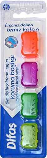 Picture of Difaş Toothbrush head cover 4 pcs (Suitable for all Toothbrushes)